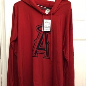 Vs Pink Angels Long Sleeve Hooded Shirt